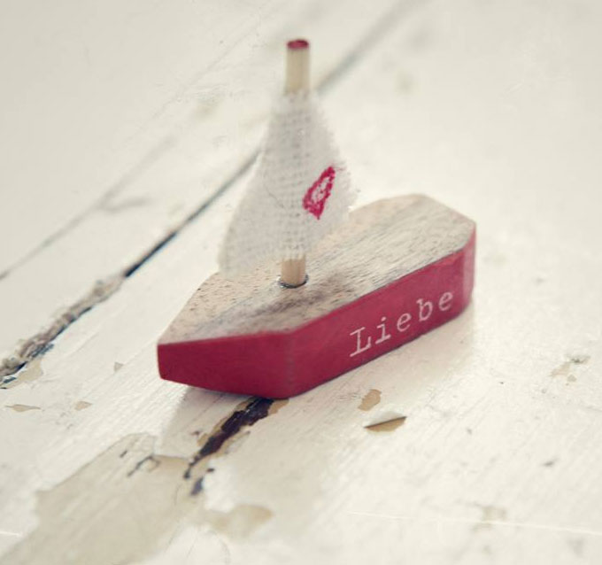 Good old friends Botschaftsboot Liebe, ca. 5 cm 