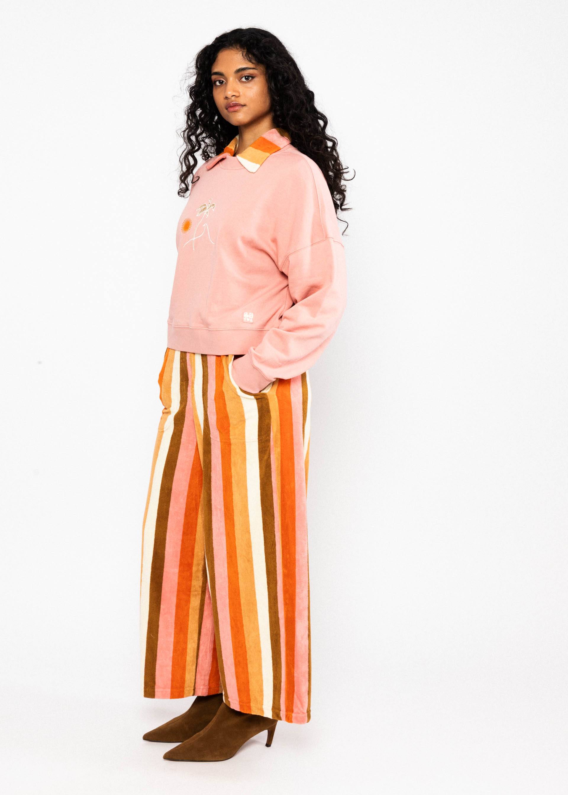 Blutsgeschwister Jumpsuit Reneé Love Twist - sunny spirit stripe, Jumpsuit Frottee