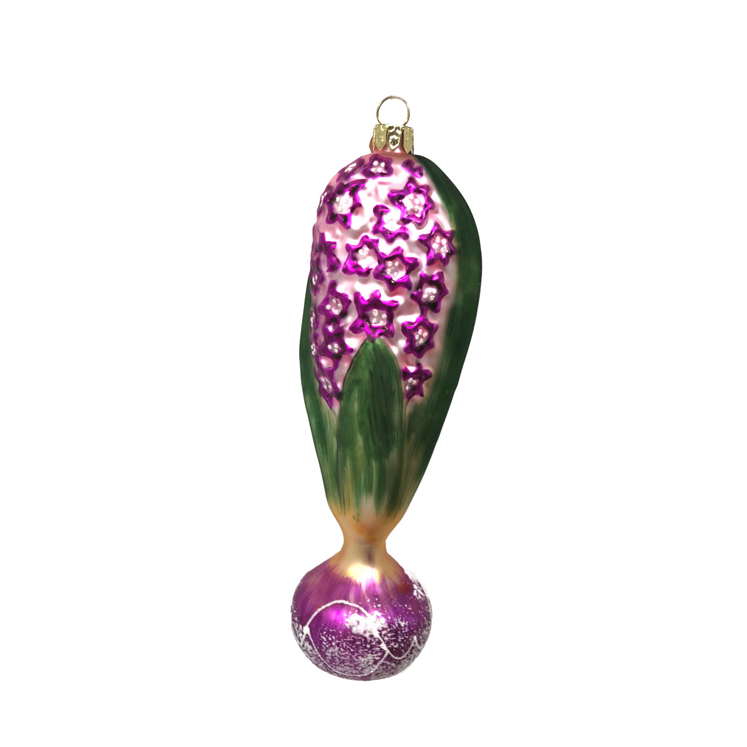 Christbaumschmuck Hyazinthe pink, ca.15 cm, Weihnachtskugel Hyacinthe 