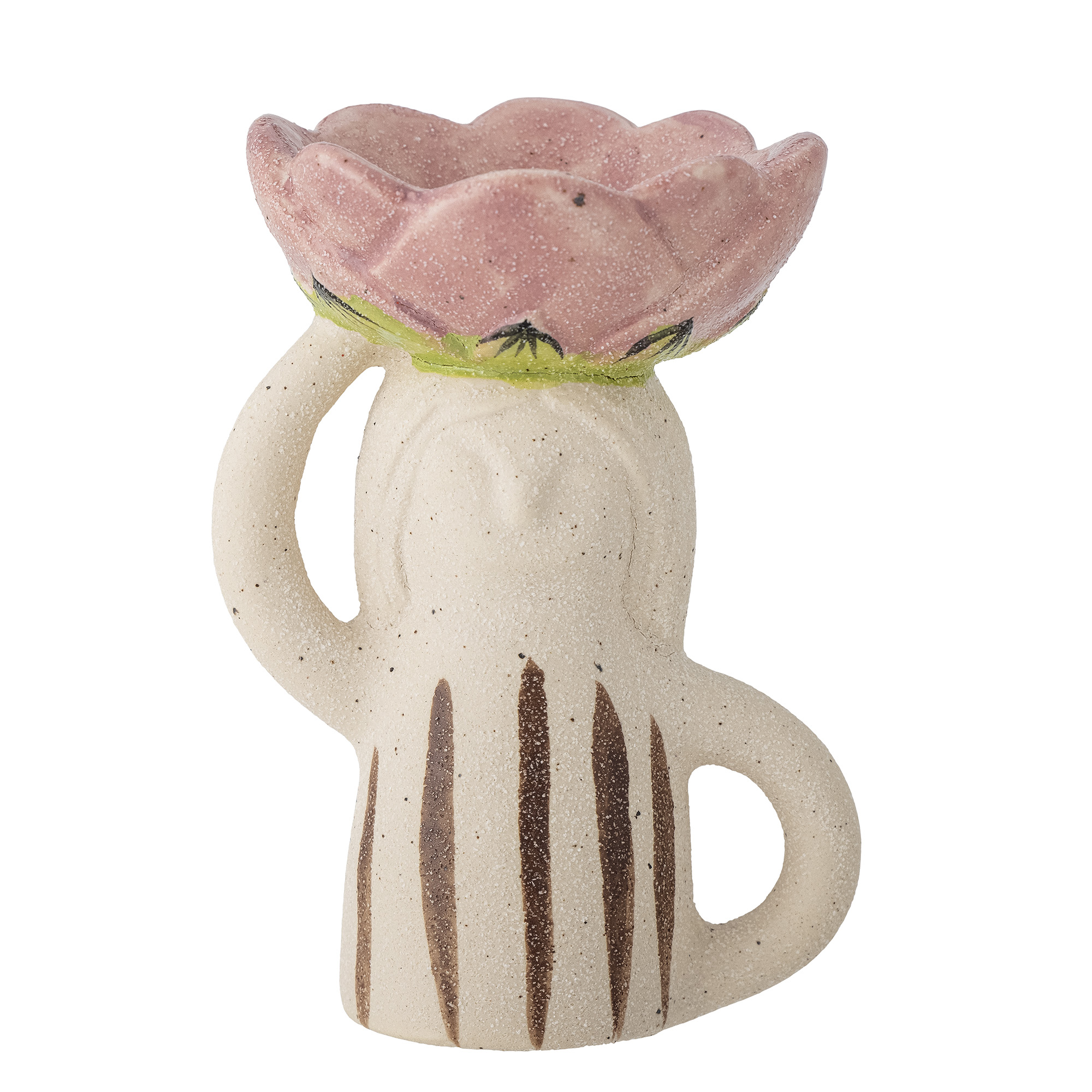 Clarabel Teelichthalter, Rose, Steingut, ca. L9xH12xW7 cm