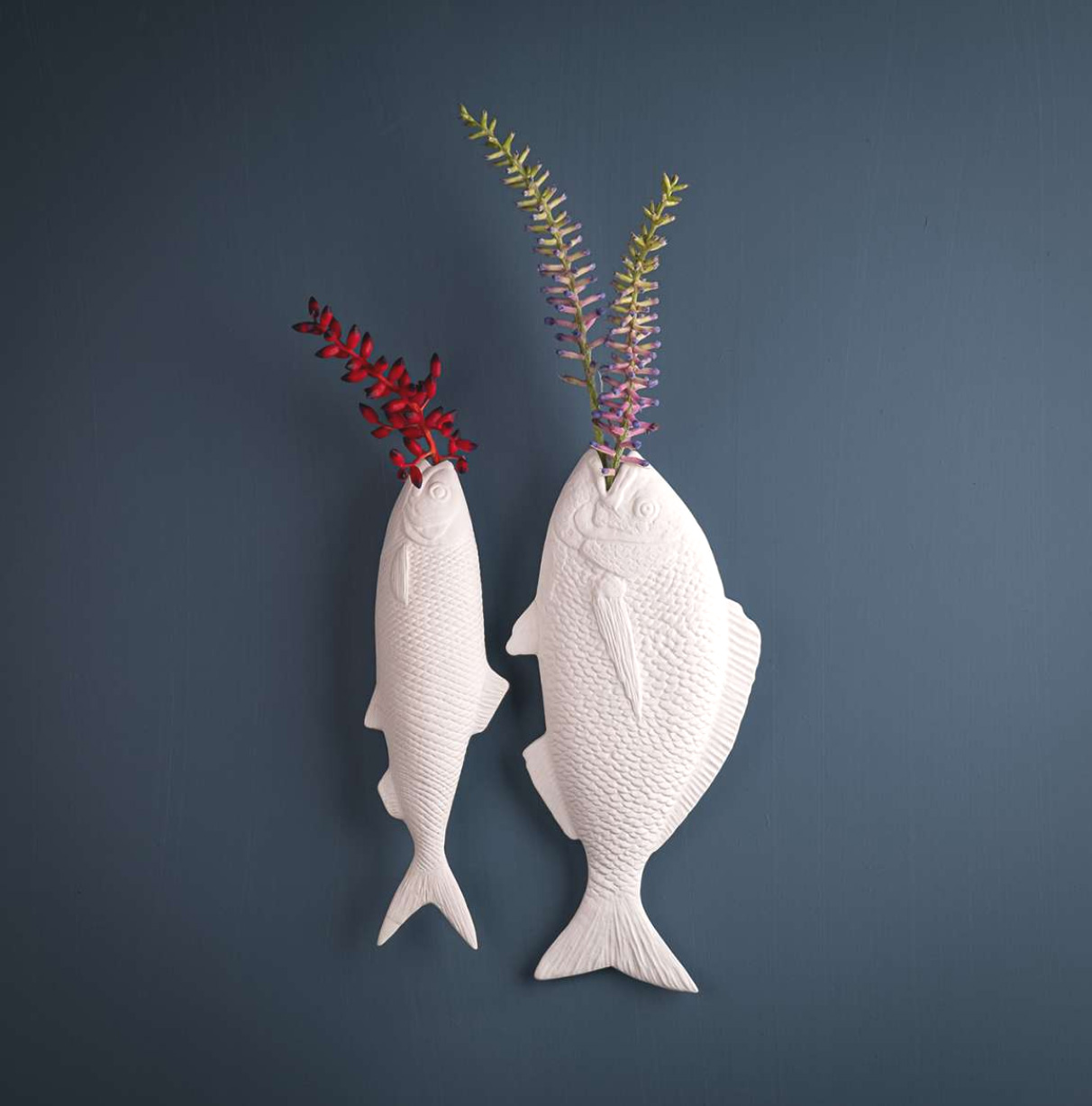 KLATT OBJECTS PETER BARSCH Wandvase, Höhe ca. 28 cm ,Fisch,  pro Stück