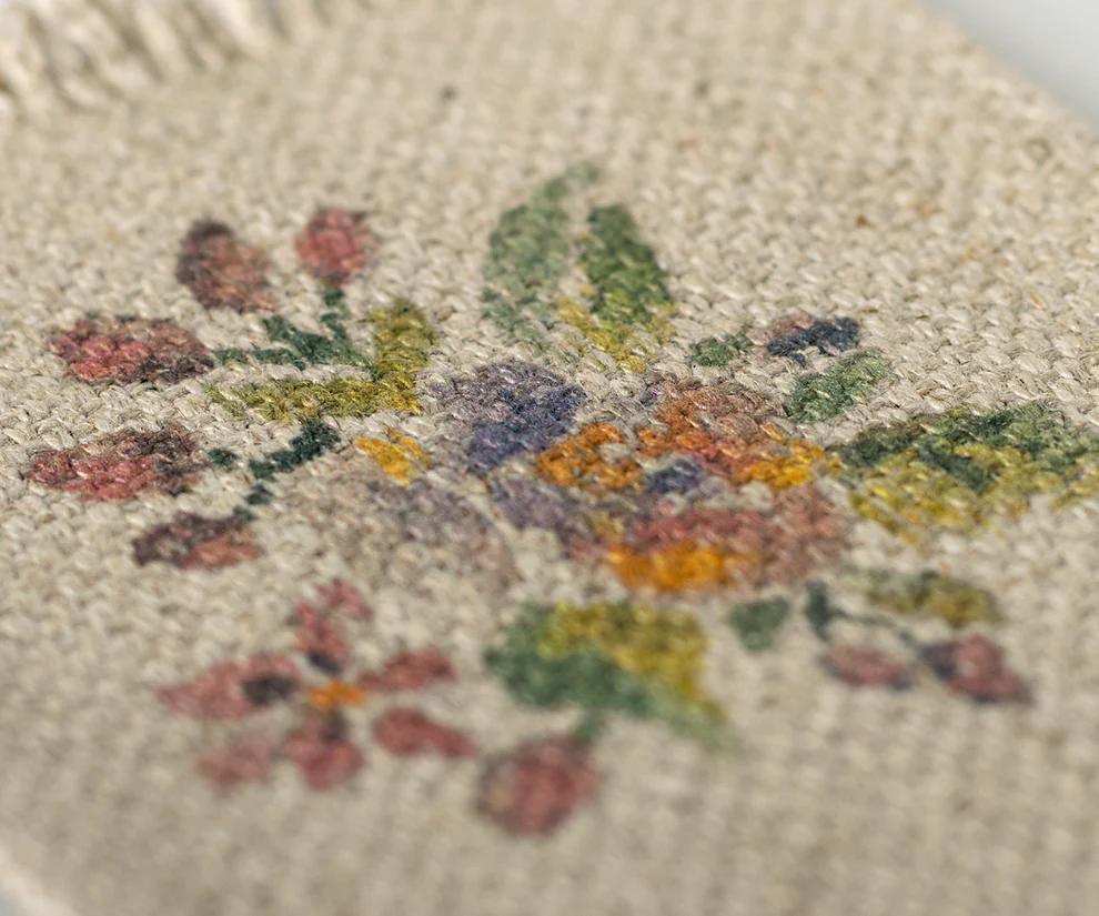Maileg Miniaturteppich, Blümchen, medium, ca.  10,5 x 16 cm