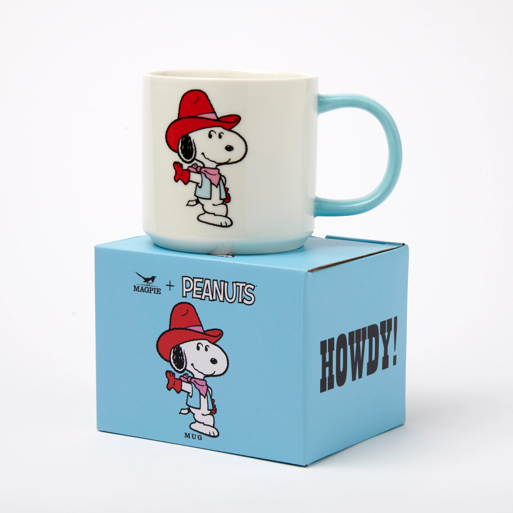 The Peanuts Becher "Howdy!", Snoopy  Tasse, ca. 330 ml  , Cowboy