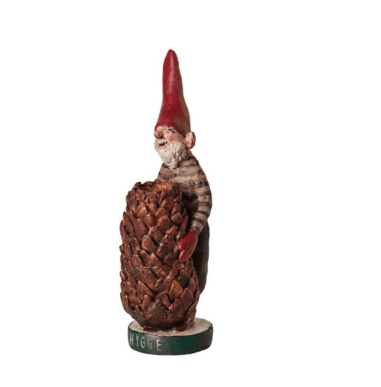 Maileg Petit Noël, No.2, Weihnachtsfigur mit Zapfen als Kerzenständer, Hygge Nis No. 2, Pixy, Wichtel