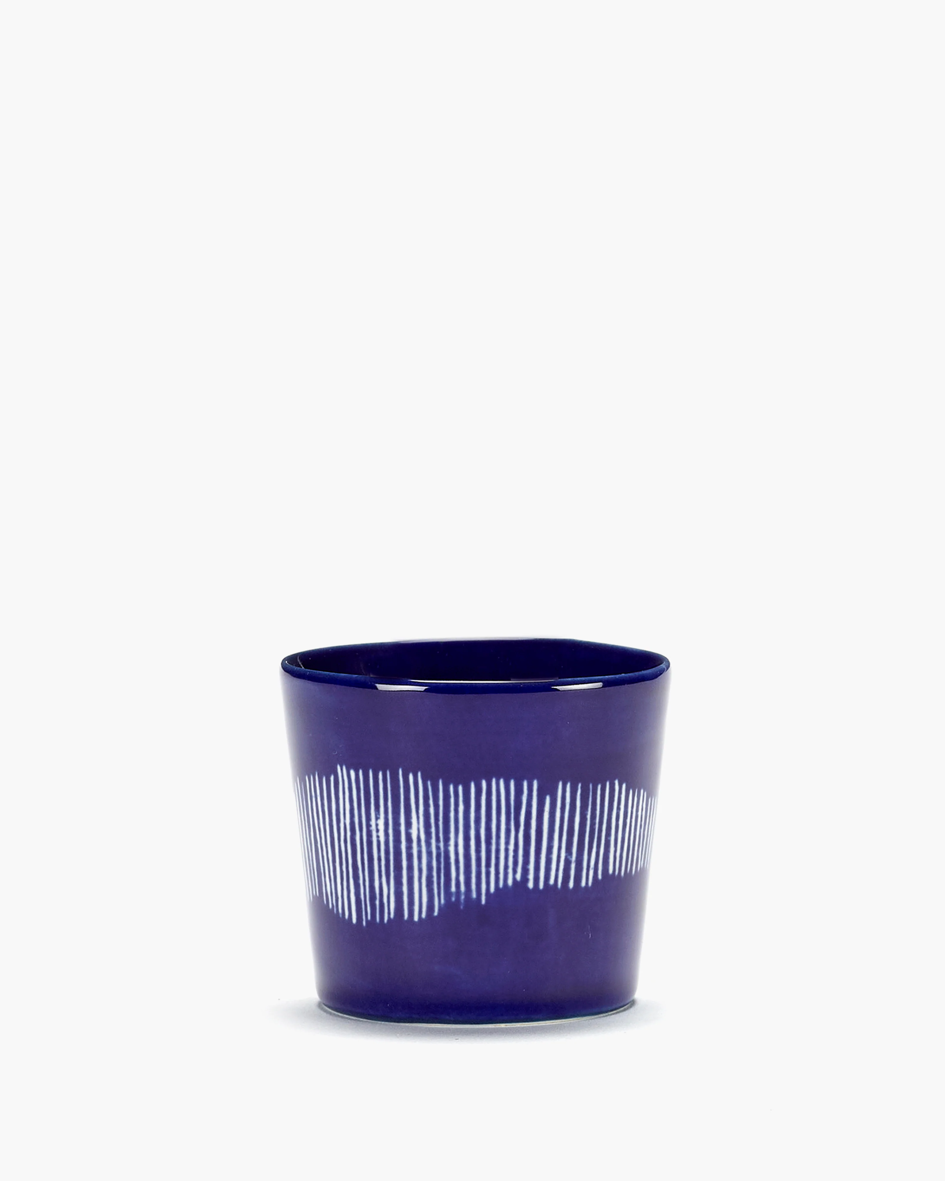 Ottolenghi Espressotasse 15cl blau - weisse Streifen Feast, pro Stück