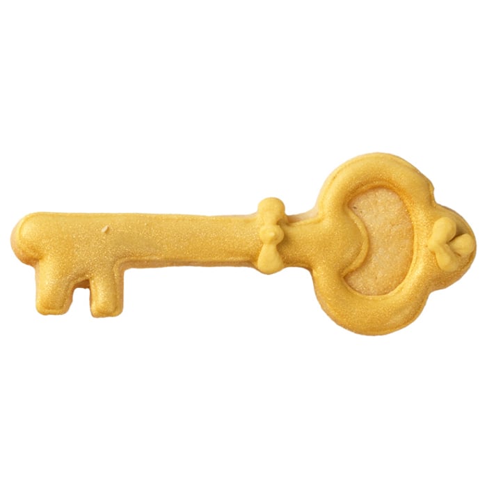 Ausstecherle Schlüssel 8 cm, Edelstahl von Birkmann, mit Innenprägung, Prägeausstecher, Ausstechform