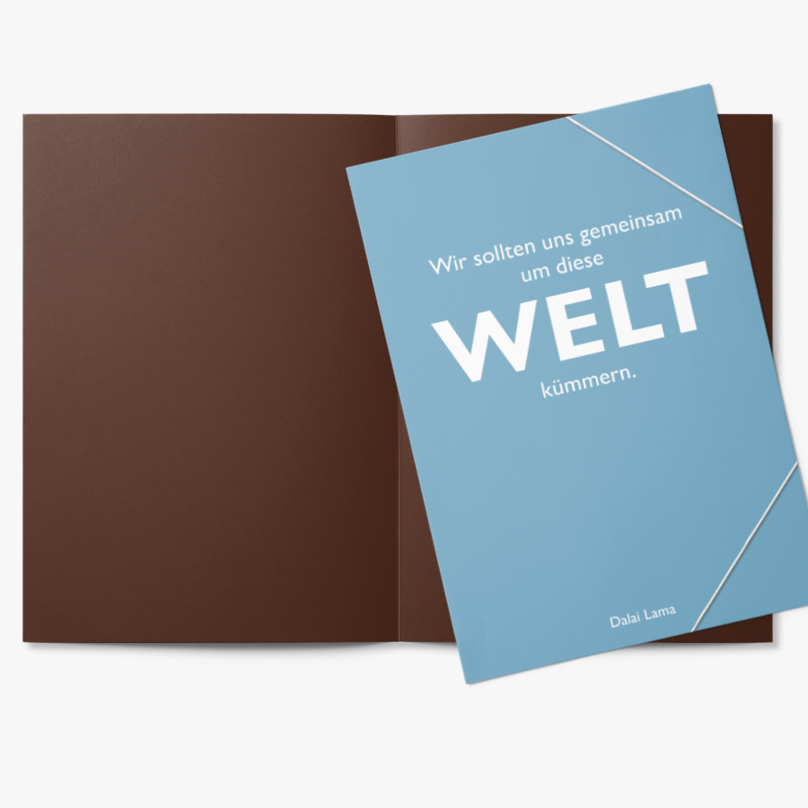 Sammelmappe " Welt", Dalai Lama  von Cedon , A4