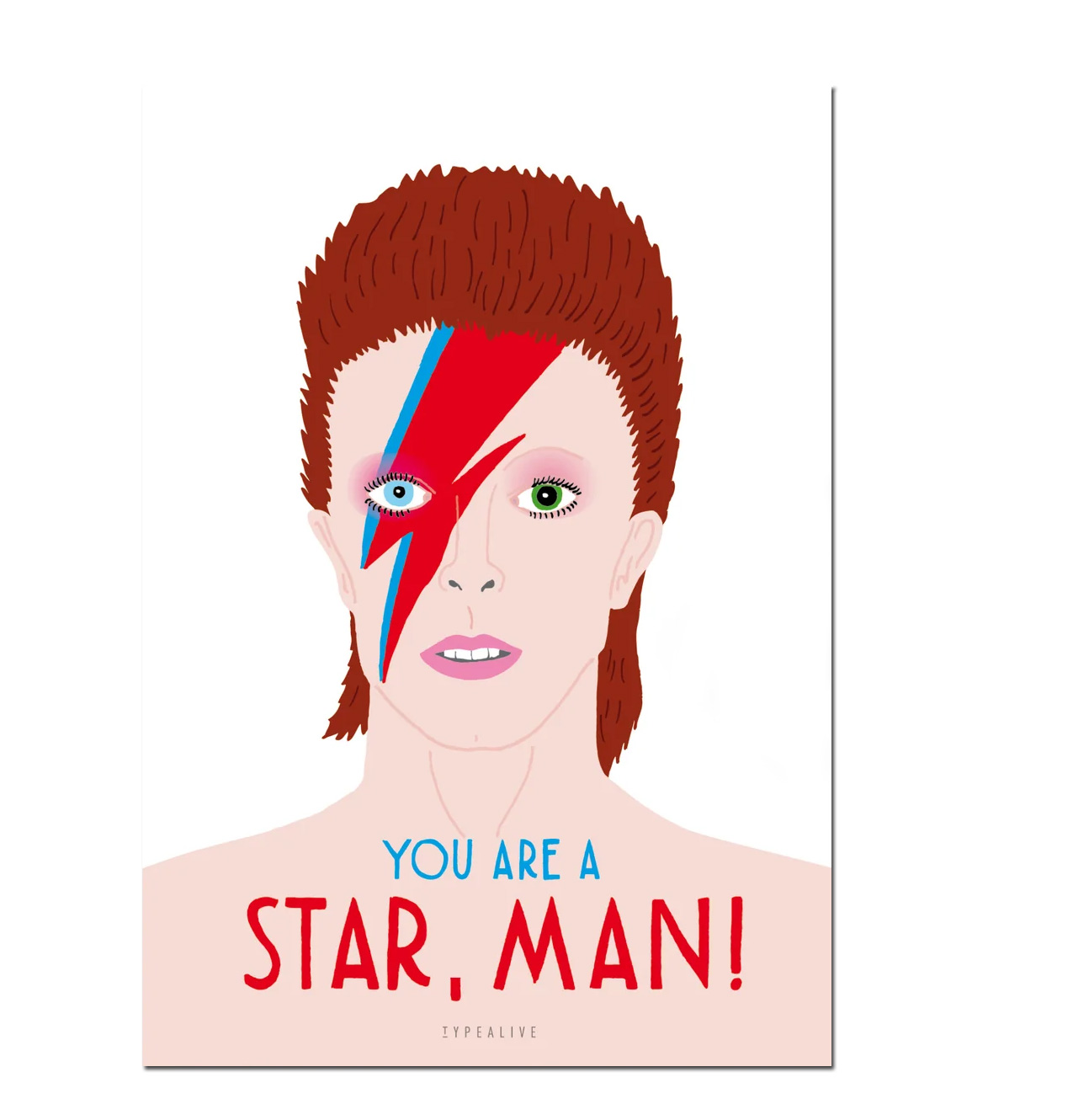 Typealive Postkarte "Star Man"   