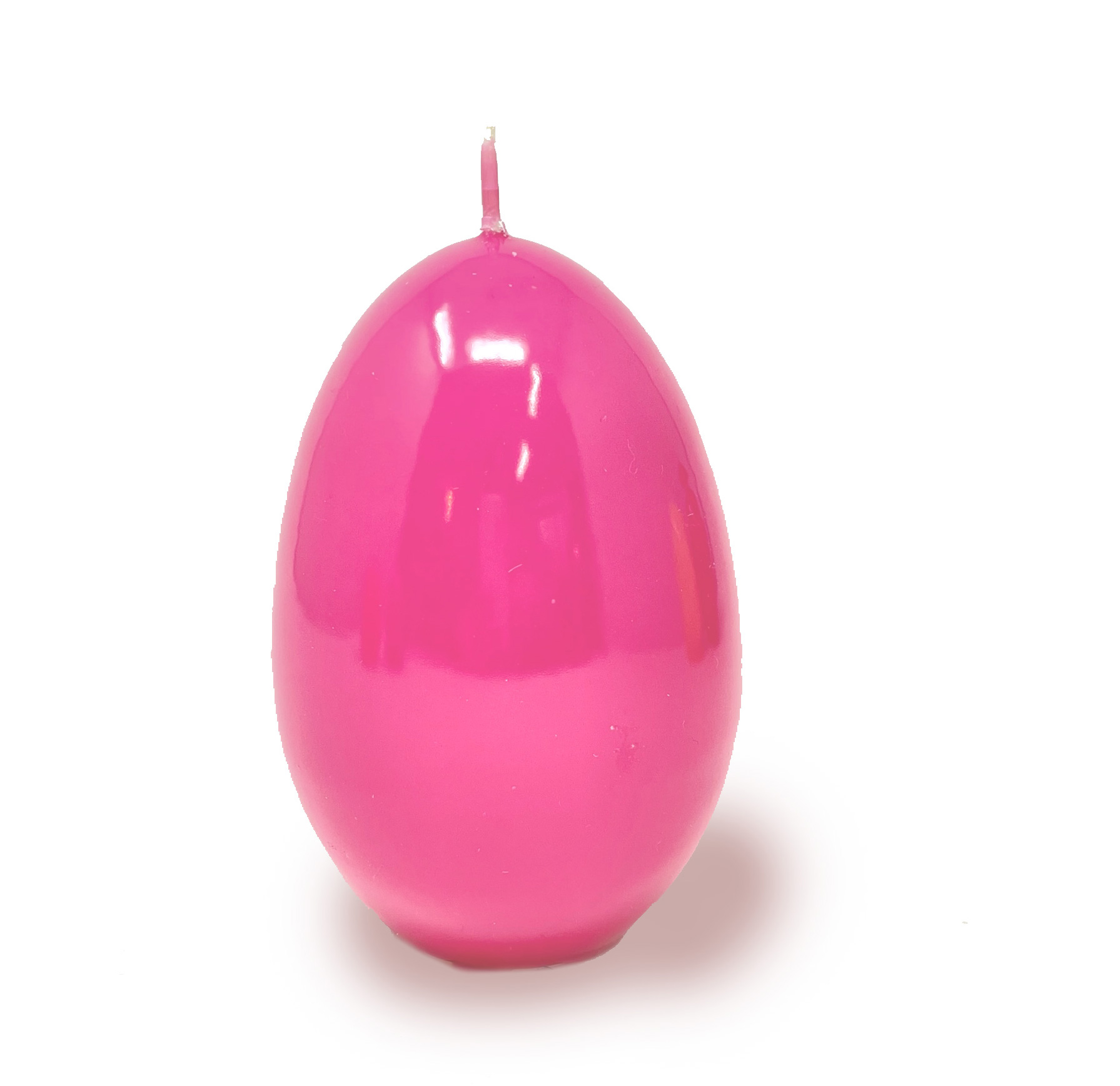 Engels Kerzen Eierkerze gelackt,  Höhe ca. Ø10 H14 cm, Farbe: Pink  