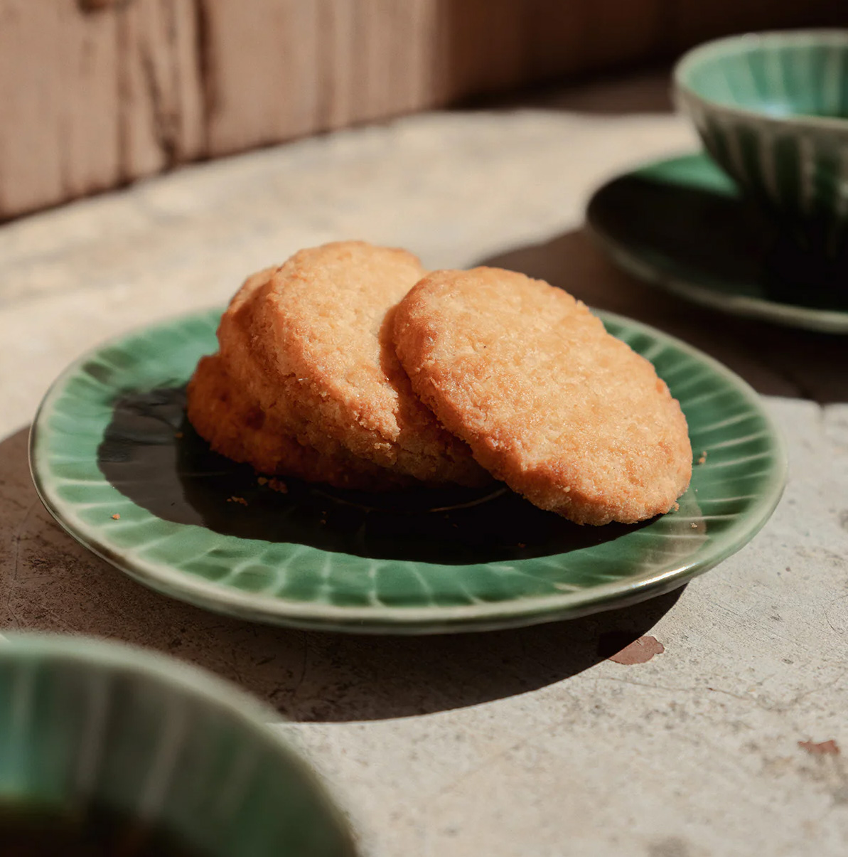  Verde Lanza DESSERTTELLER grün von Pascale Naessens, D. ca. 14,5 cm   
