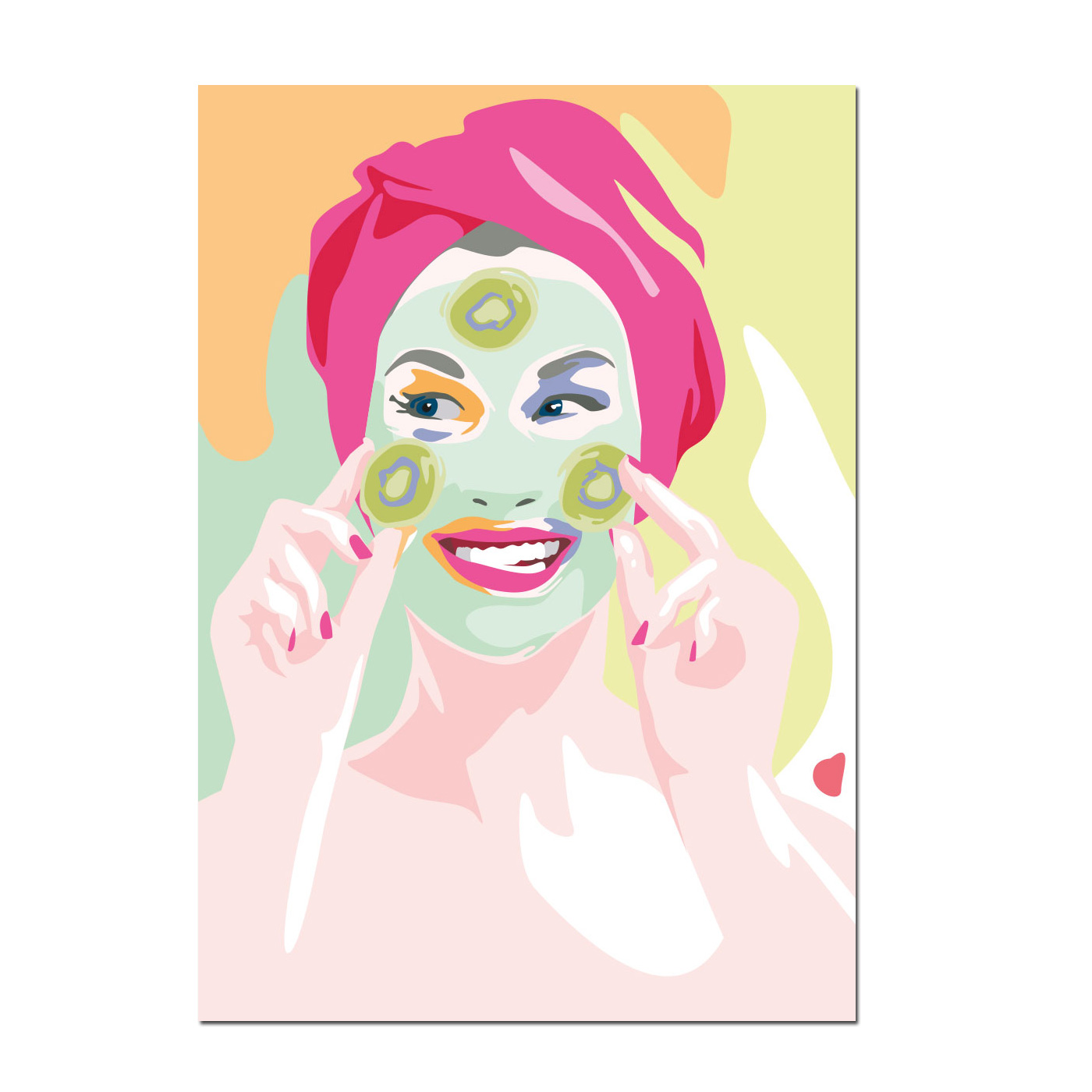 Postkarte Beautysalon von Limoncella  