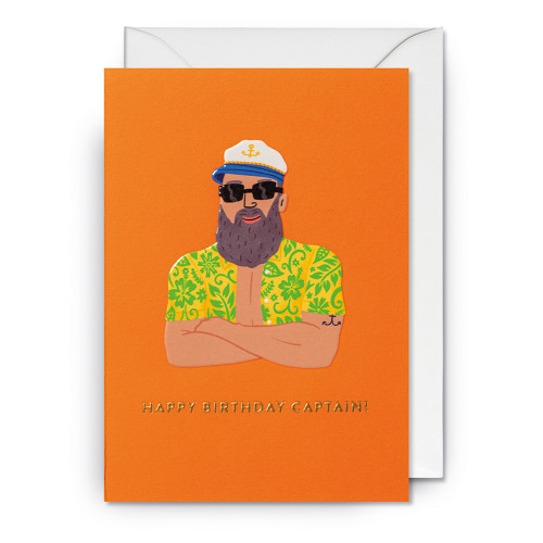 Doppelkarte " Happy Birthday Captain!" von Ruby Taylor, 7370LAG