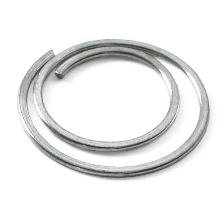 Büroklammer, rund, Durchmesser 20 mm, vernickelt, pro Stück