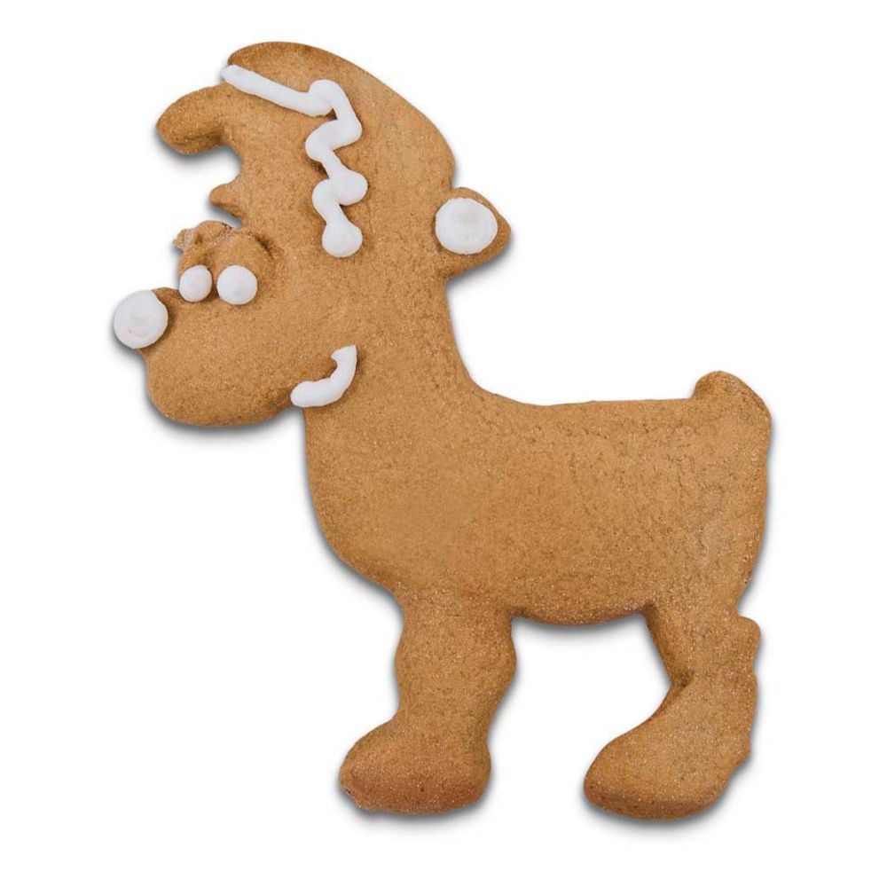 Ausstecherle Rentier Edelstahl 11 cm von Städter, Prägeausstecher, Plätzchen Backen 