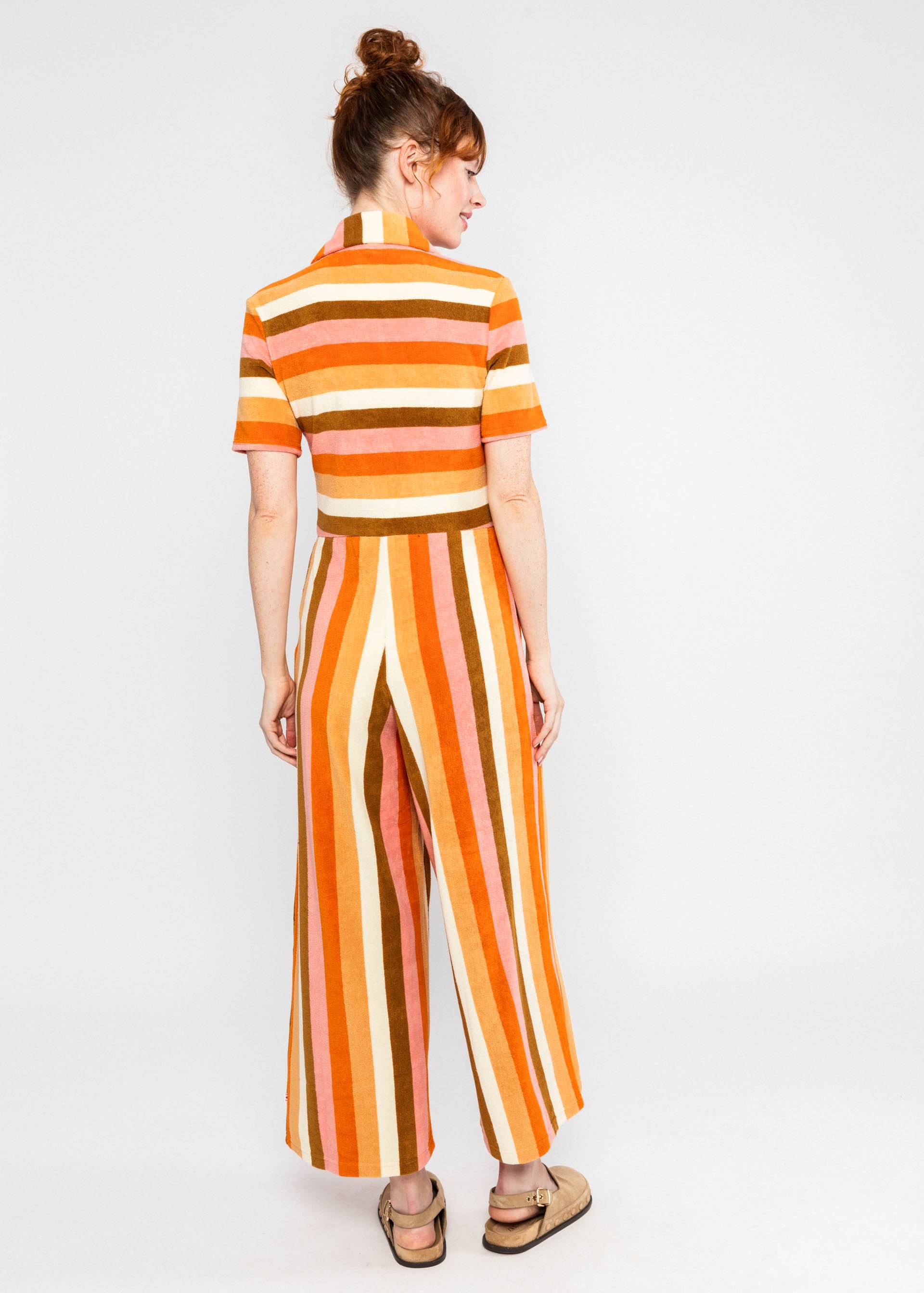 Blutsgeschwister Jumpsuit Reneé Love Twist - sunny spirit stripe, Jumpsuit Frottee