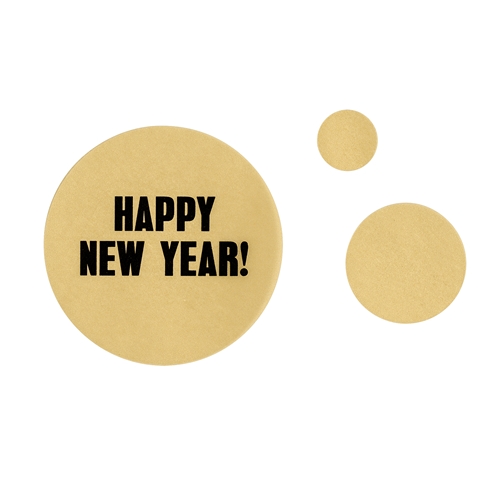 921010141 Bloomingville Confetti, 'Happy New Year', Shiny Paper, Gold