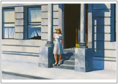 Edward Hopper Postkarte "Summertime, 1943", Kunst
