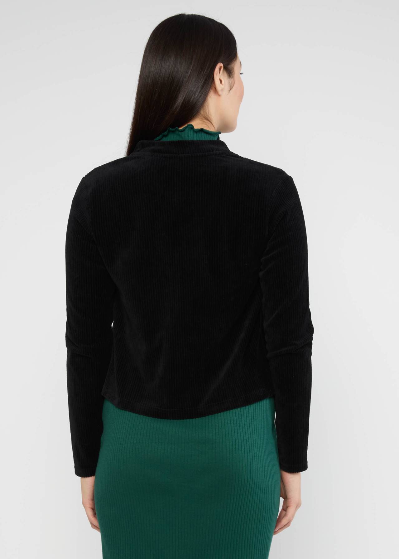 % Blutsgeschwister Jolly Zip up Jacke - fine needle black