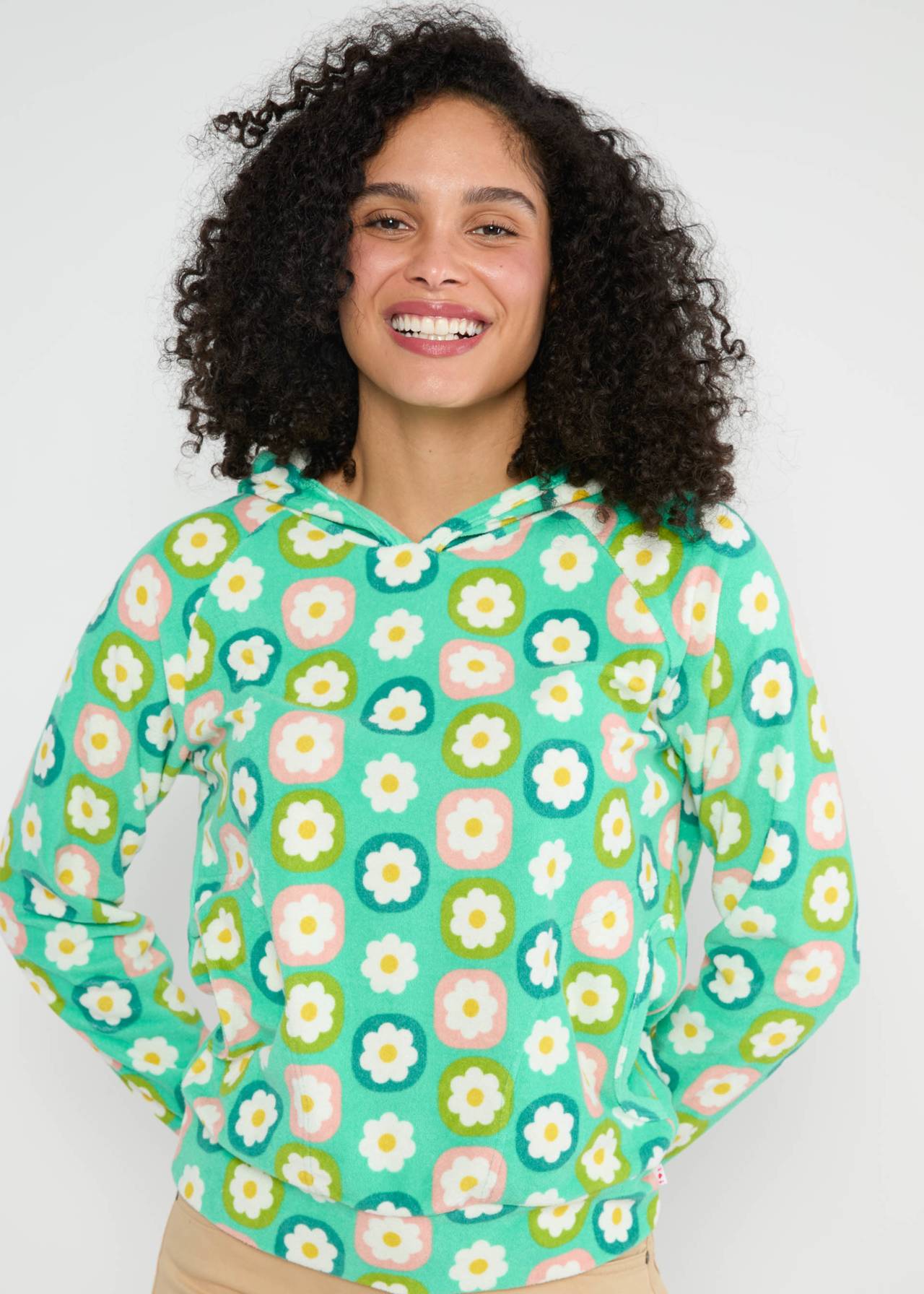 % Blutsgeschwister Hoodie Miracle of Wimbledon - fresh spring blossom, Frottee %