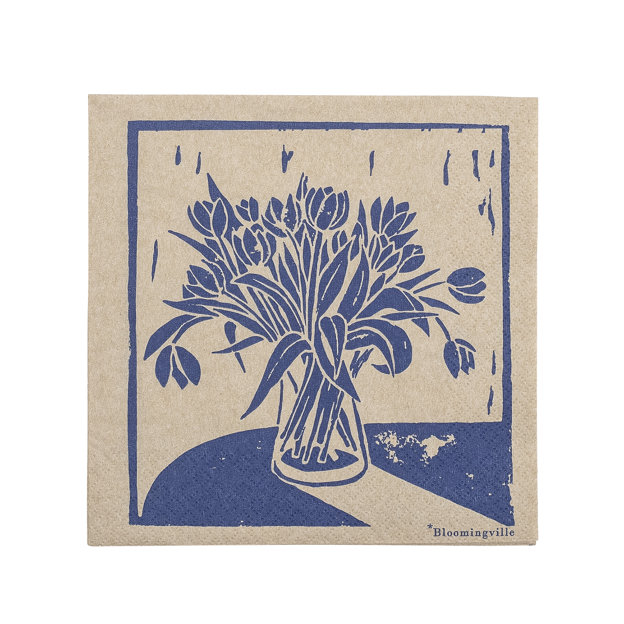 Tulips Serviette, Blue, FSC® Recycled, Papierservietten 20 Stück