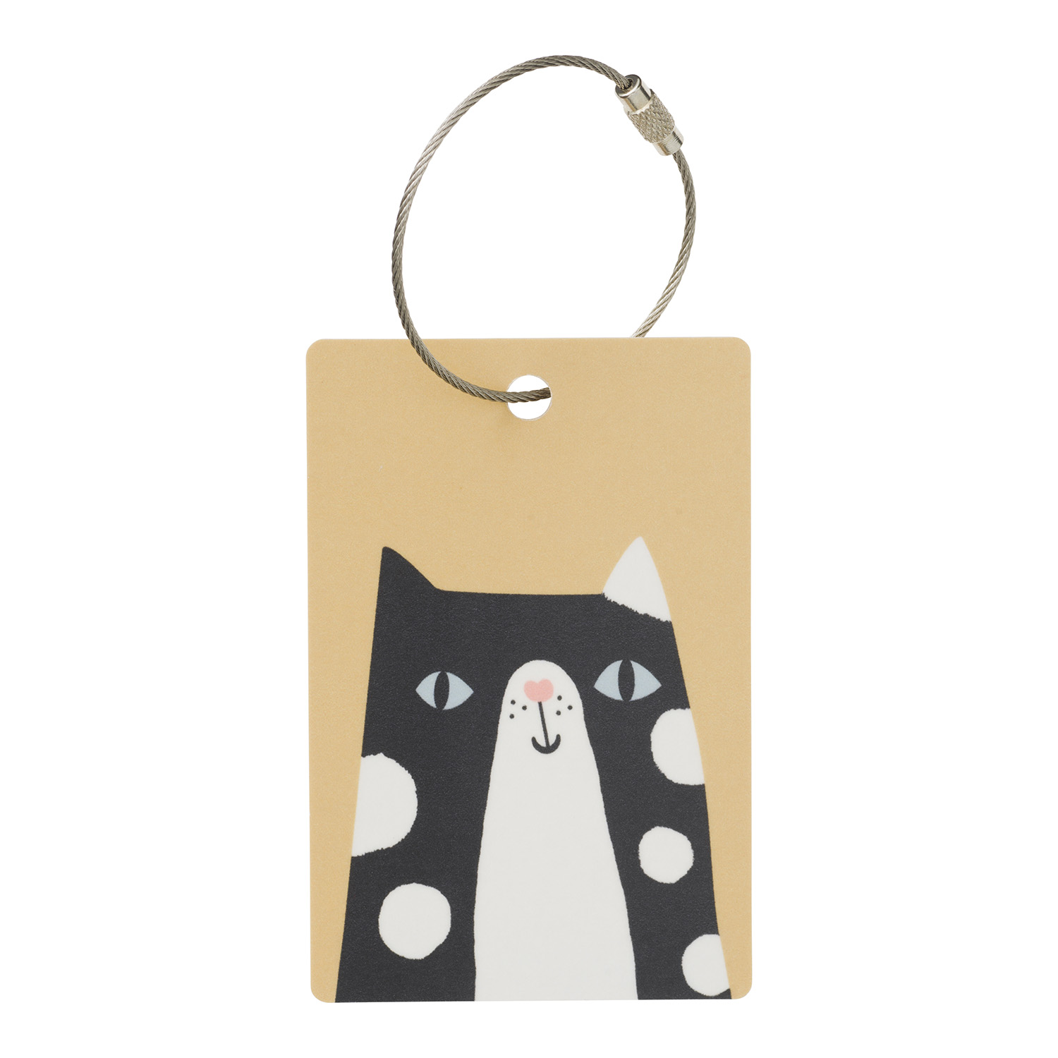 Spira of Sweden Gepäckanhänger DORIS die Katze, ca. 6x9 cm, Bag Tag 