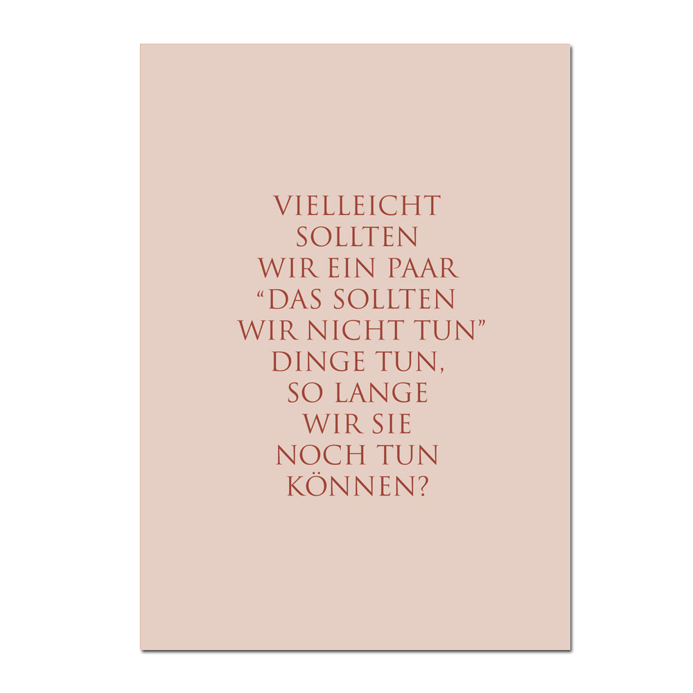 Wunderwort Postkarte "Dinge tun…" Wunderwort Postkarte "Dinge tun…"