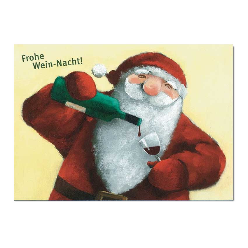   Inkognito Postkarte XMAS Frohe Wein-Nacht!  , Weihnachten 