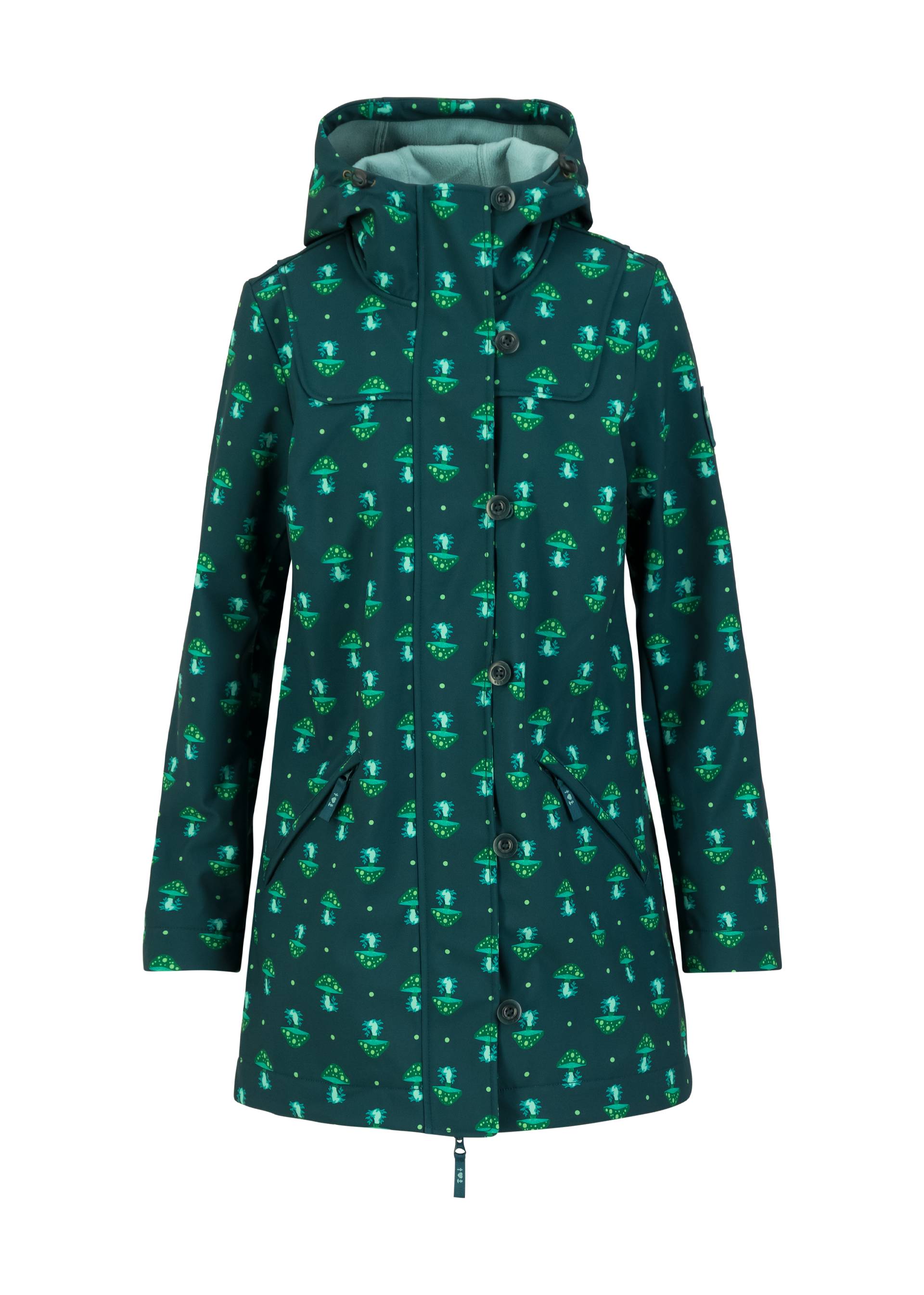 % Blutsgeschwister Softshelljacke Wild Weather - magical night mushroom