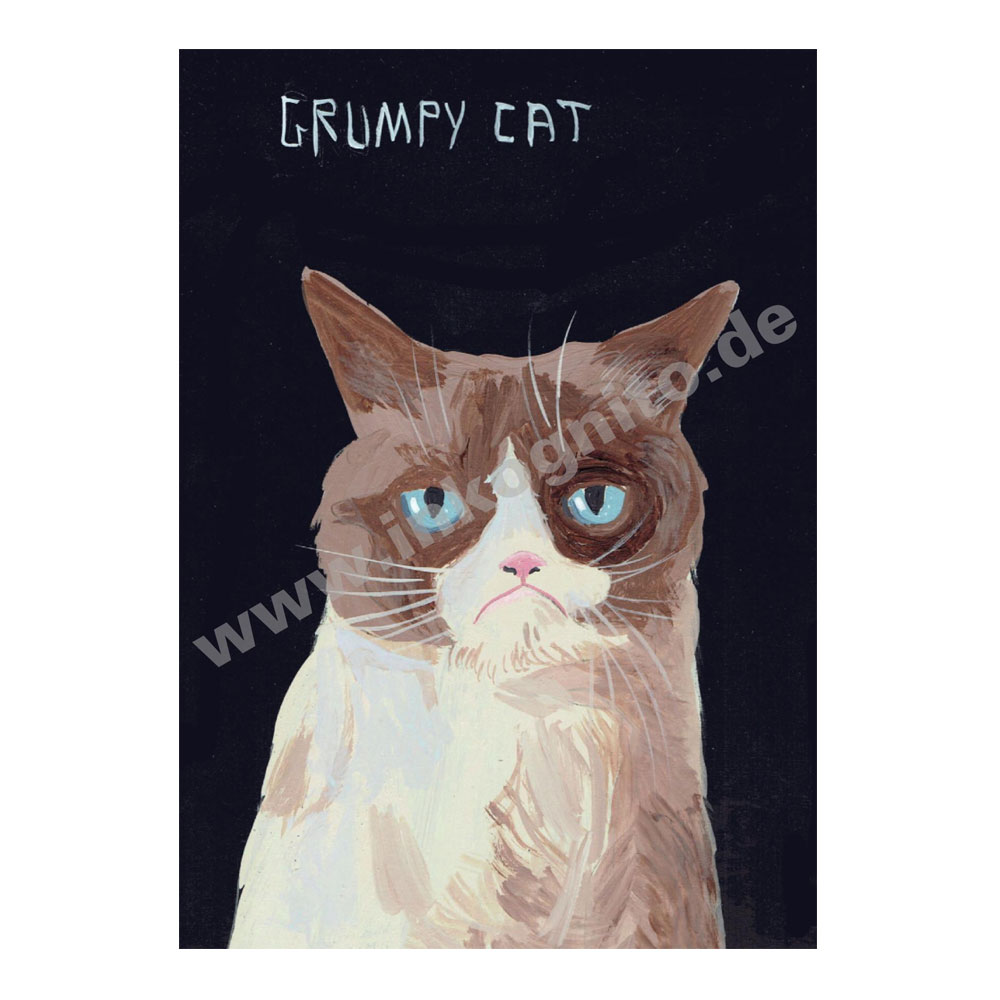 Inkognito Postkarte  Grumpy Cat , Katze