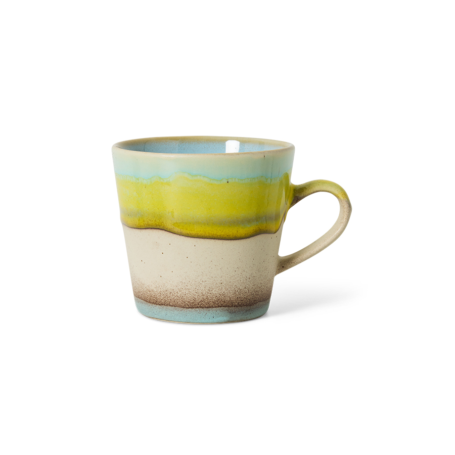 HKliving 70's Americano-Becher, GLINT,  Siebziger Jahre Geschirr, Pro Stück 