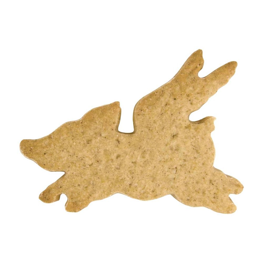 Ausstecherle Fliegendes Schwein Edelstahl 7 cm von Städter, Prägeausstecher, Plätzchen Backen,  Glücksbringer, Silvester