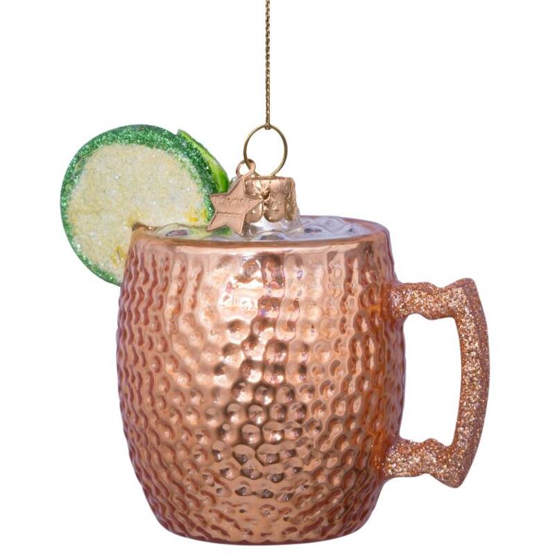 Weihnachtskugel Moskau Mule, ca. 7,5 cm, Glas von Vondels   