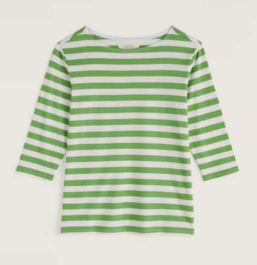 SEASALT CORNWALL Sailor Top-Scallion Clover Leaf, Apfelgrün