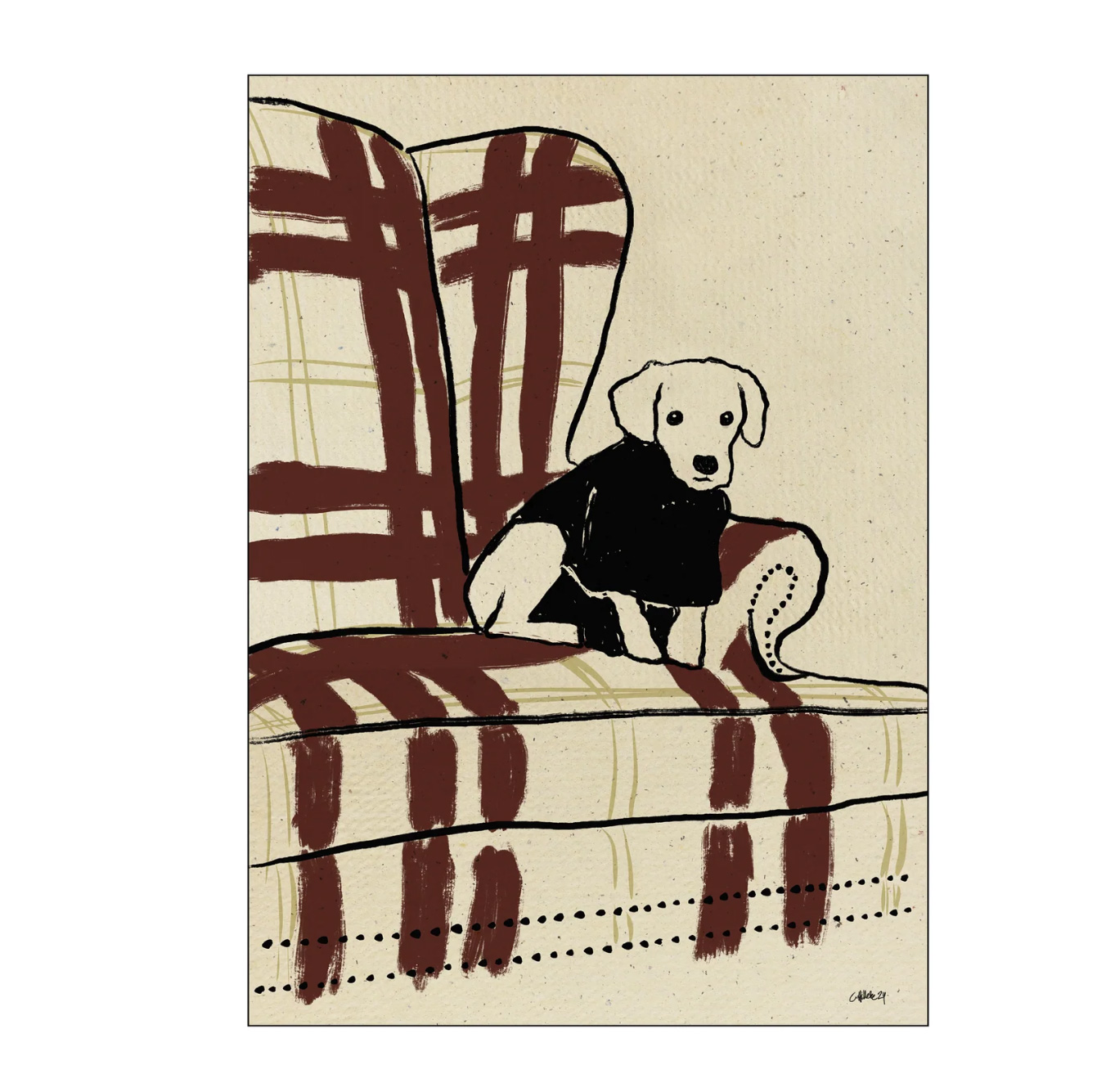 Kunstdruck 30 x 40 cm "RL Dog" 