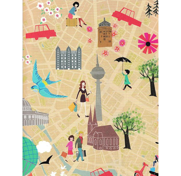 Geschenkpapier BERLIN, ca. 50 x 70 cm