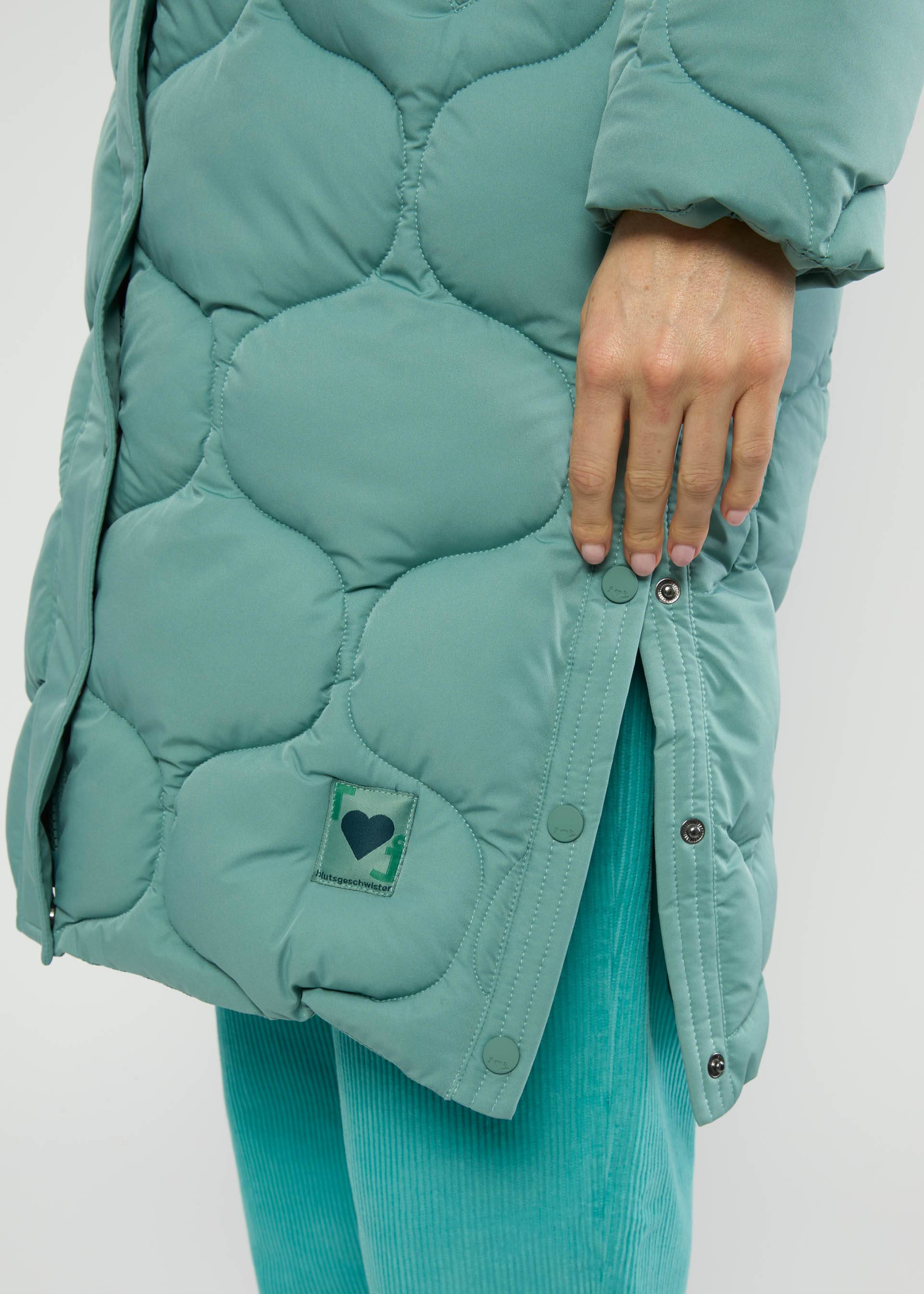 % Blutsgeschwister Wintermantel No Down Mister - cold retro blue