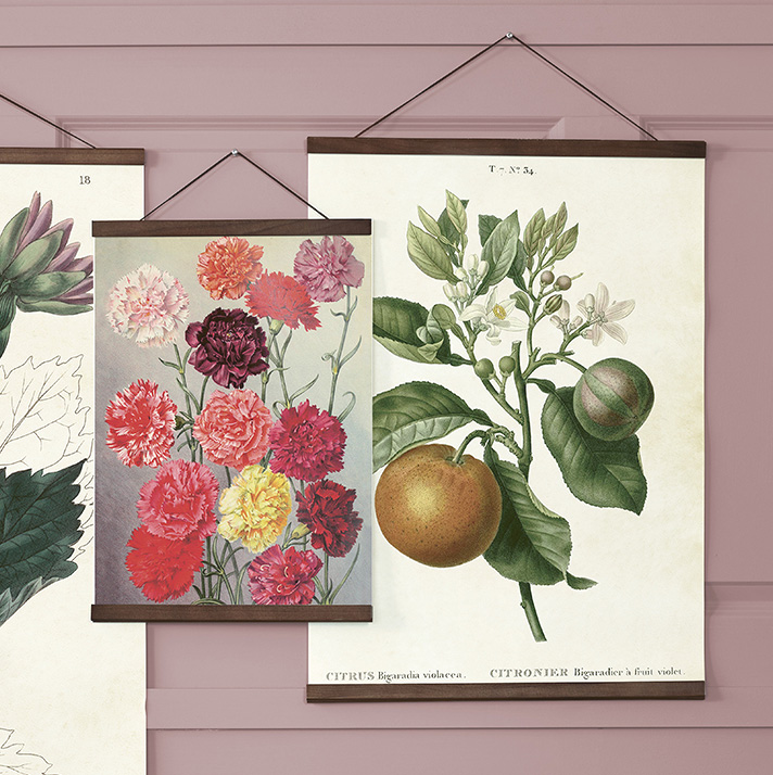 Posterleiste mit Lederschnur, Breite 35 cm von Sköna Ting