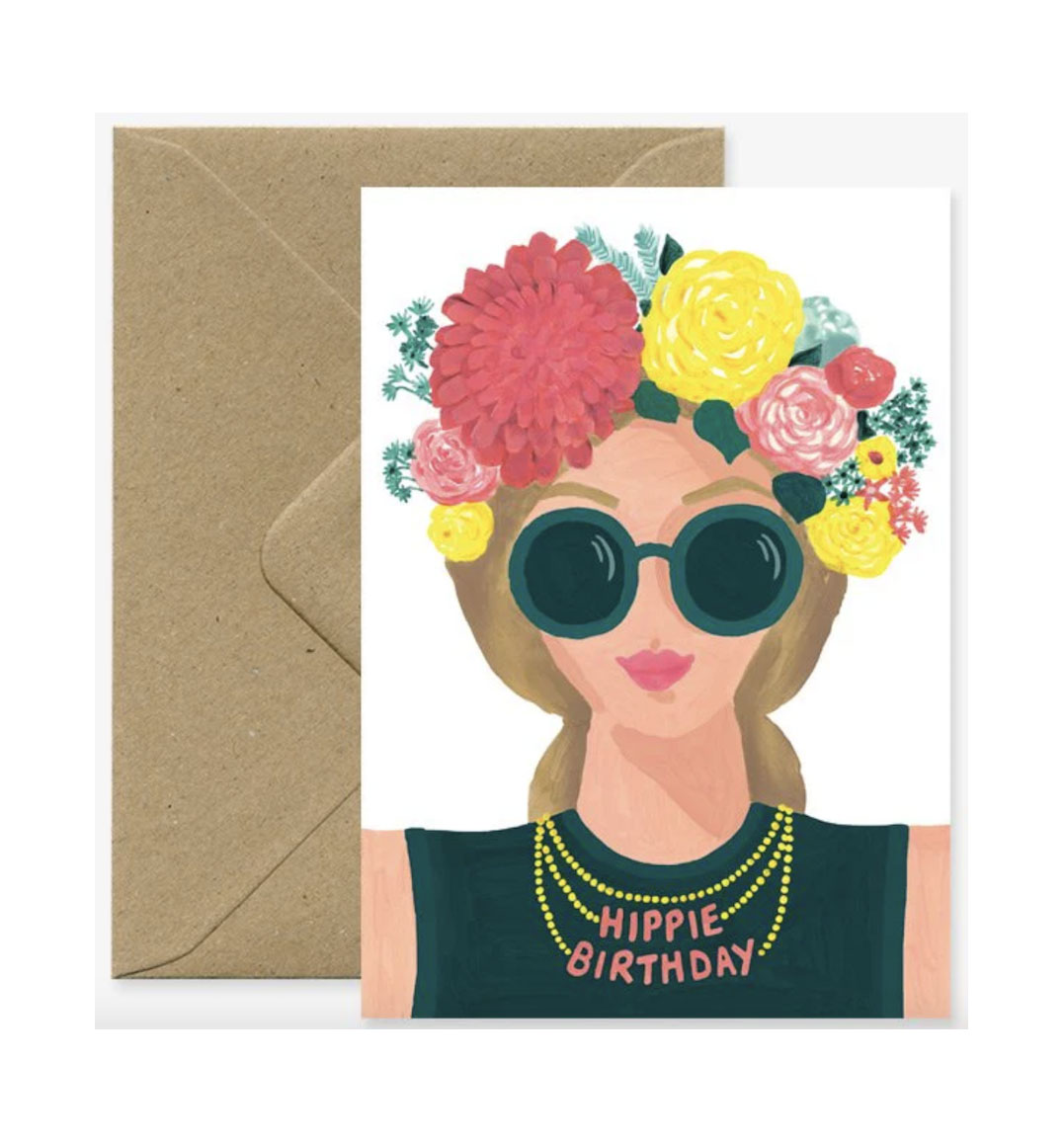 Grußkarte  Hippie - Birthday von  ALL THE WAYS TO SAY , Geburtstagkarte