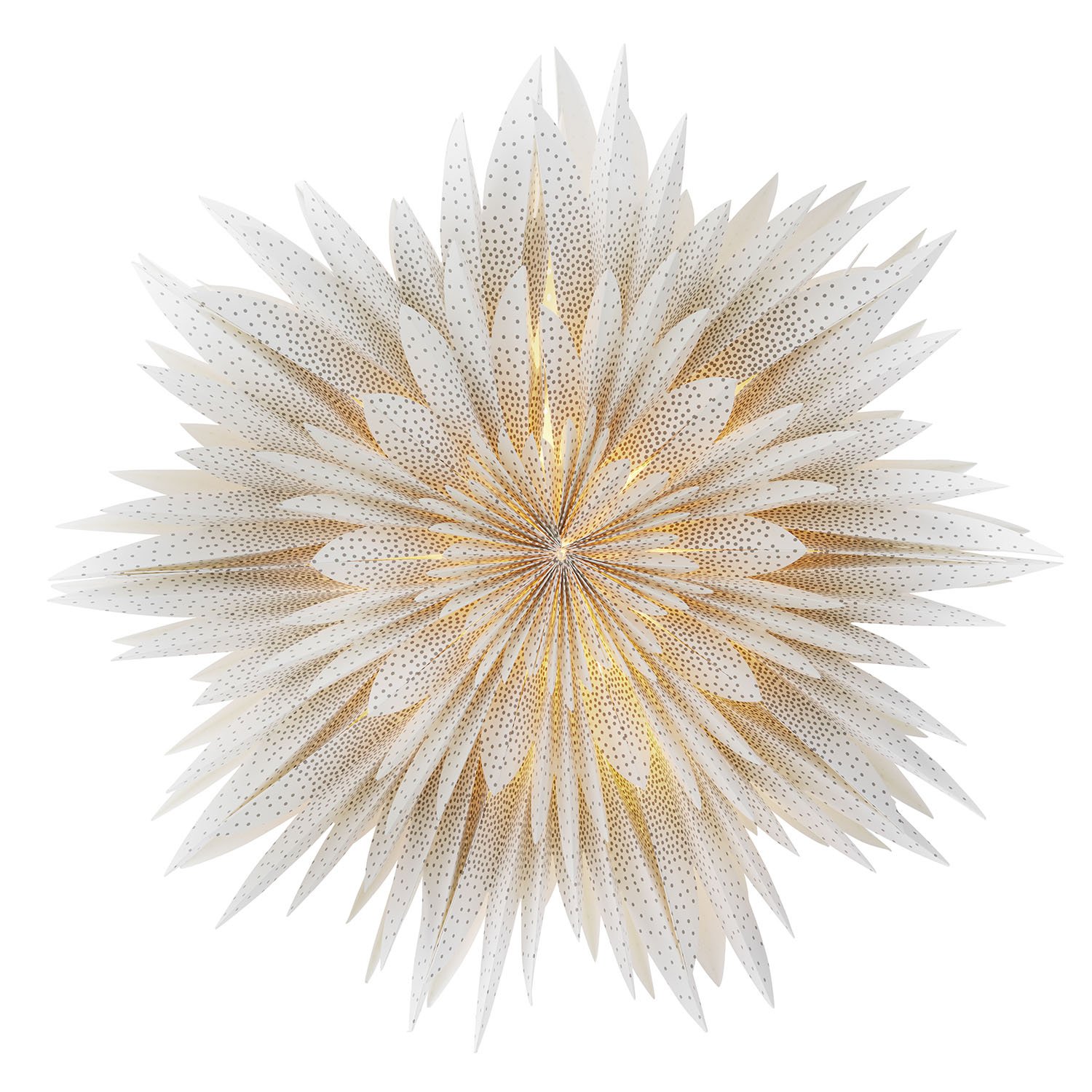 Bungalow XMAS Weihnachtsstern, Papierstern, "DRACO" Off White , D.ca. 64 cm von Bungalow Bungalow XMAS Weihnachtsstern, Papierstern, "DRACO" Off White , D.ca. 64 cm von Bungalow
