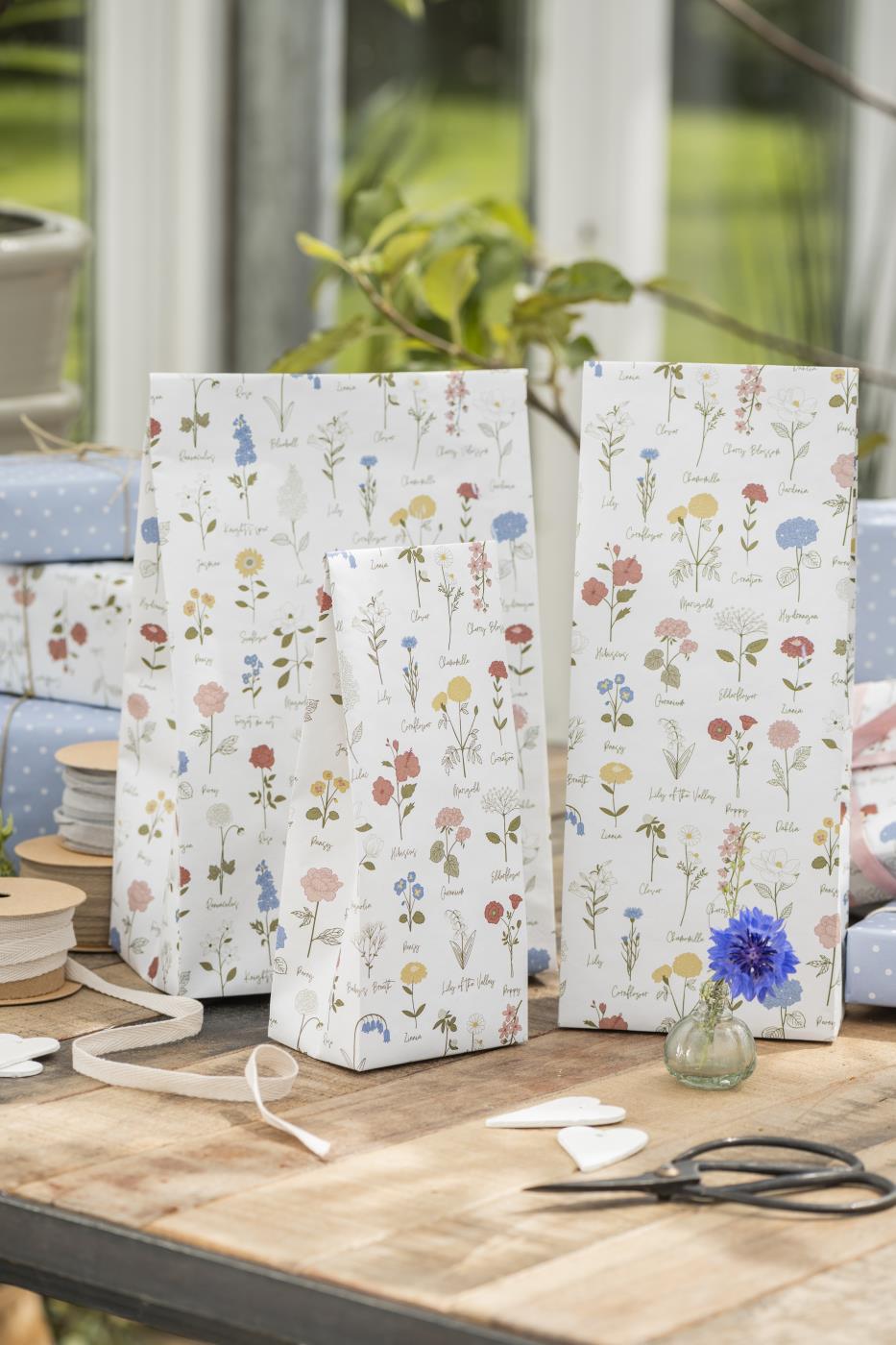 Geschenktüte Garten, ca. 12 x 30 x 7 cm