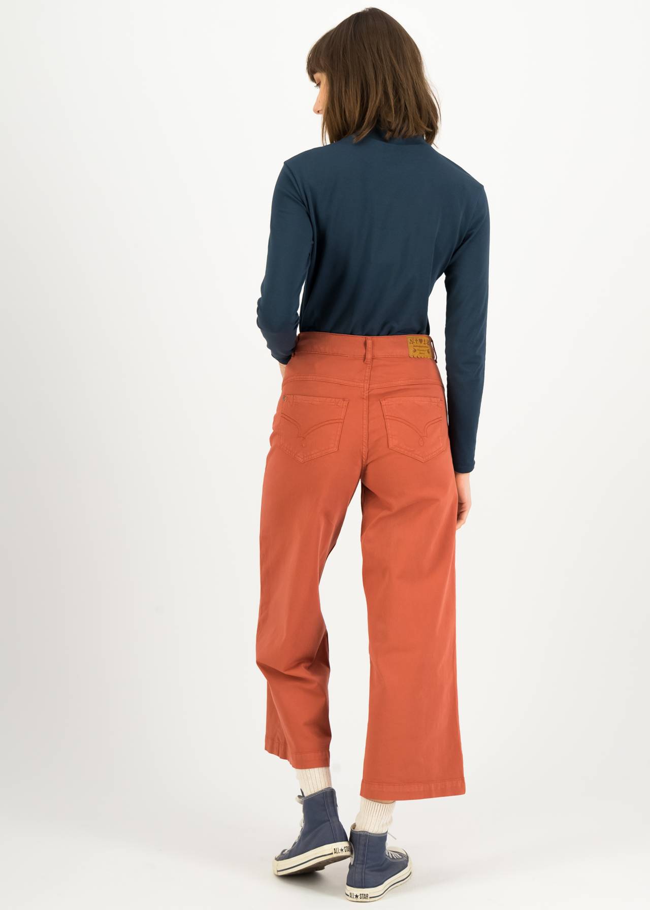 % Blutsgeschwister  Hose High Waist Culotte,  light brown sugar, Größe L / 40 %%