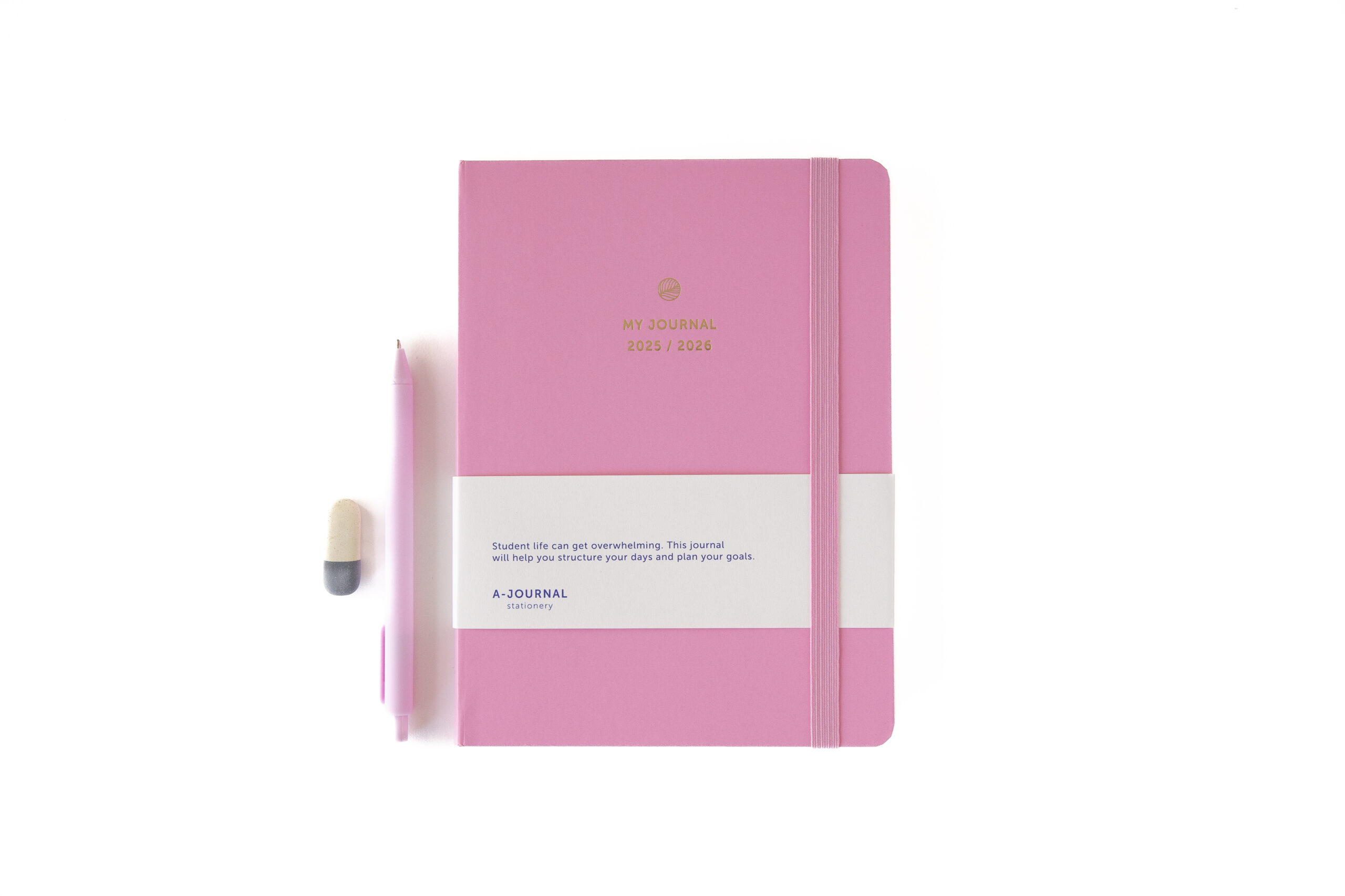 % A-Journal My Journal school Diary 2025/2026 Pink  ca. 21,5 x 16 cm Schulkalender 2025/2026 Pink, 18 Monate 