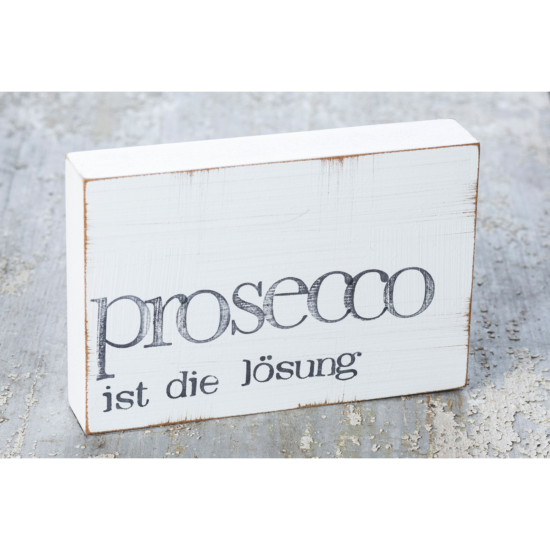 Textplatte 10 x 15 cm "prosecco" von iopla