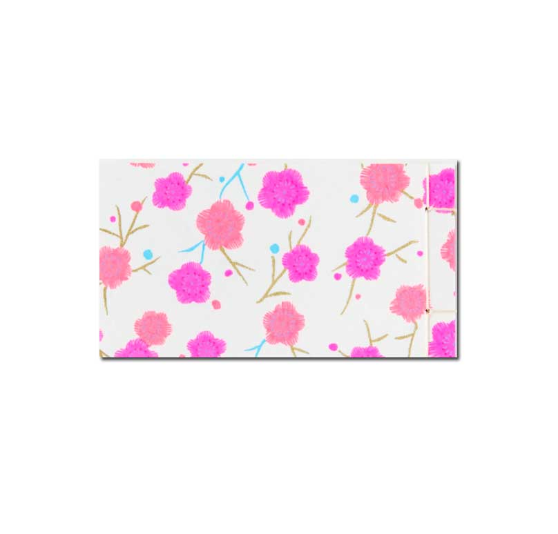 Memo Pad Watoji Notizblock mini, Neon, neon-2 / SHOGADO, Blumen Pink