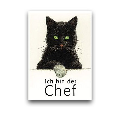 Inkognito Postkarte Ich bin der Chef , Katze von Quint Buchholz 