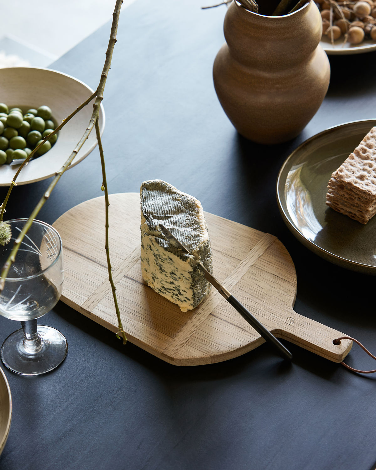 Schneidebrett " Eichel", Carve, Natur von House Doctor, l: 44 cm, w: 25 cm, h: 1.5 cm