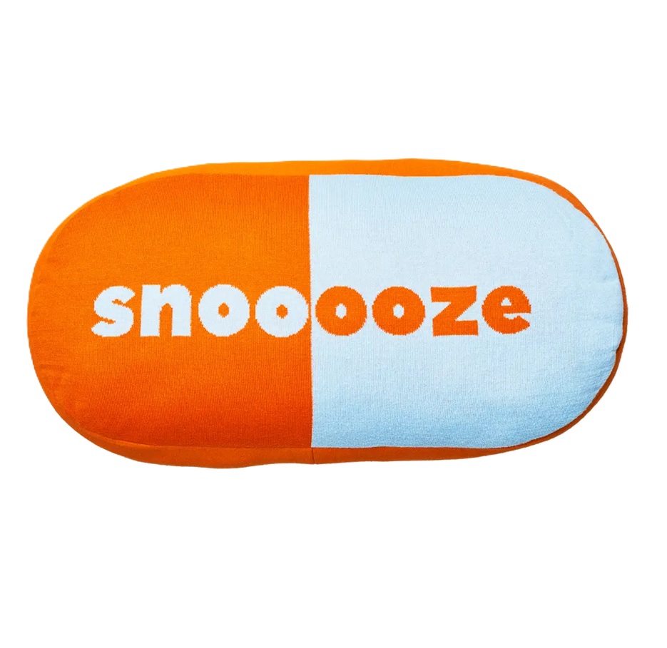 Kissen SNOOZE, Baumwollstrick, ca. 60 x 30 cm