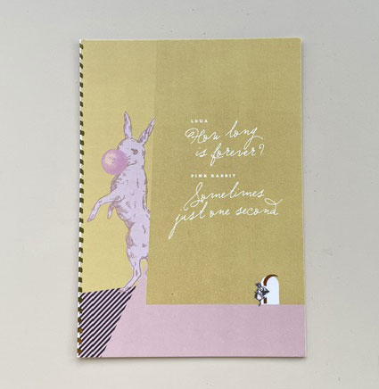 % Postkarte LOUA 3 mit Goldprägung