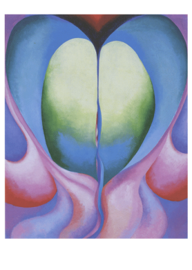 Postkarte Georgia O`Keeffe " Series I, No. 8, 1919 " Kunst 