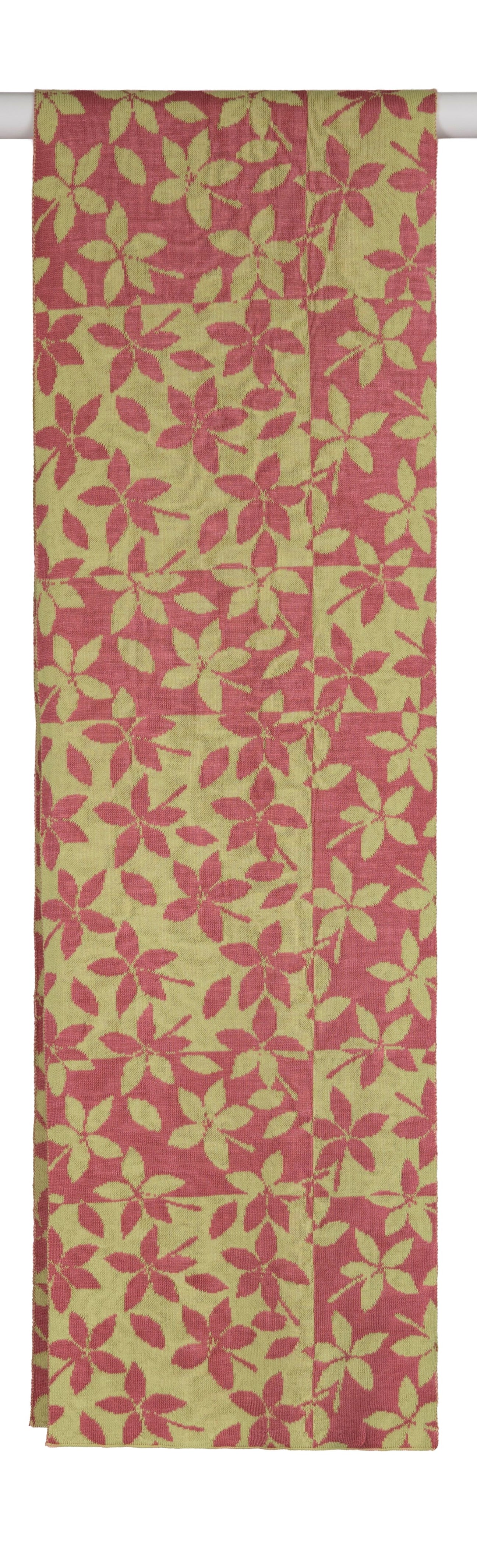 McKernan Schal "ECHO" PINK NECTAR,  ca. 28 x 170 cm , 62% Baumwolle 38% Leinen, Sommerschal , Orange-Rosa